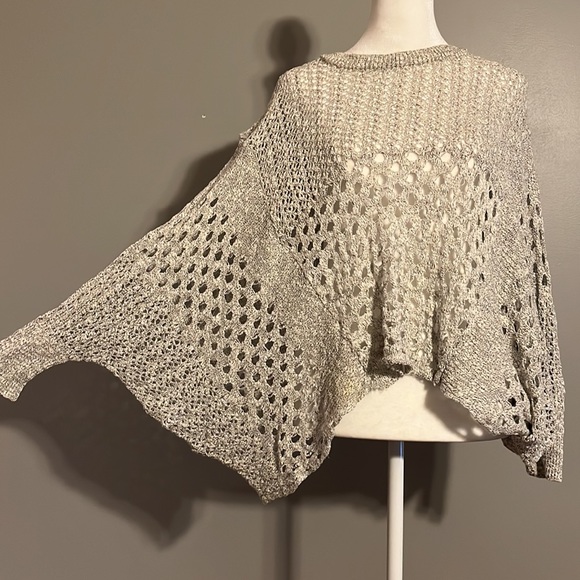 Express Heather Gray/White Sweater, Size XS/S - Picture 2 of 5